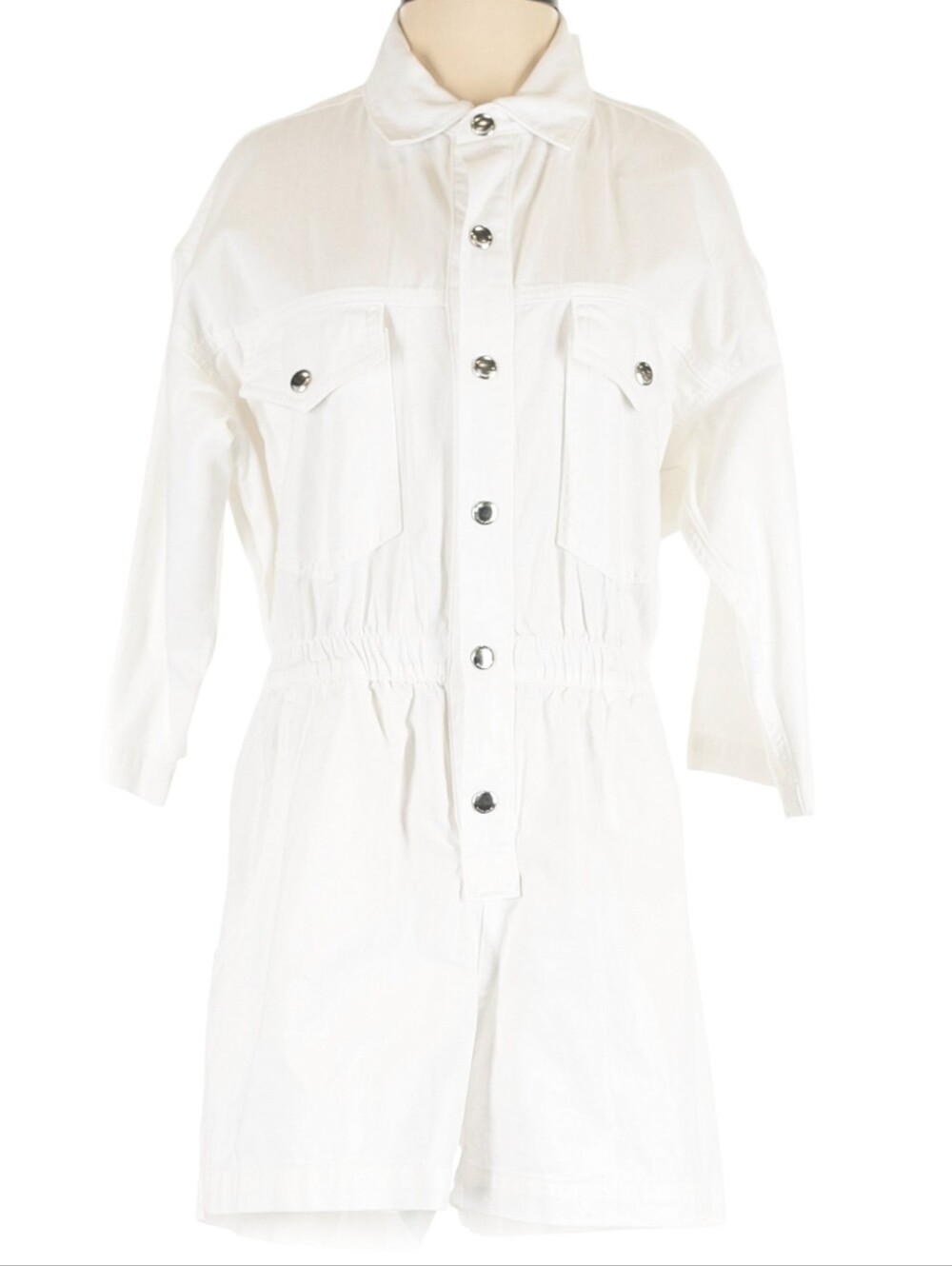 Overlover Virginia Shorts Romper in white XS NWT - Picture 5 of 6